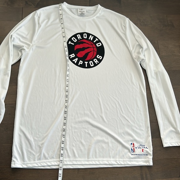 TORONTO RAPTORS Men’s White Long Sleeve T-Shirt, Moisture-Wicking Gym Casual NBA - Picture 10 of 10